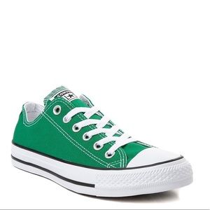 Gently used green Converse size 8 women’s
